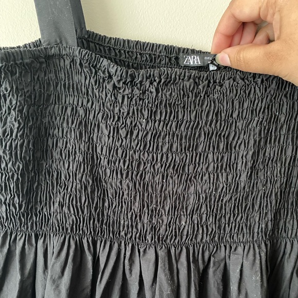 Zara Black Ruffle Maxi Dress - Picture 2 of 2
